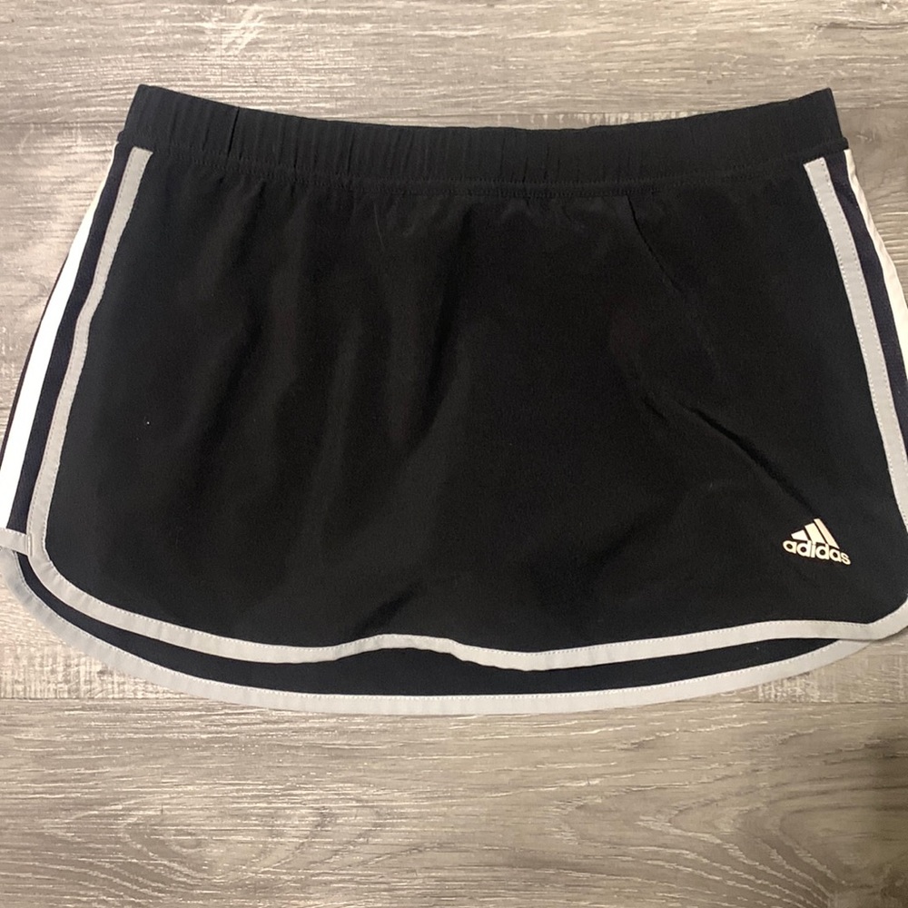 Black Adidas short skirt with built in shorts